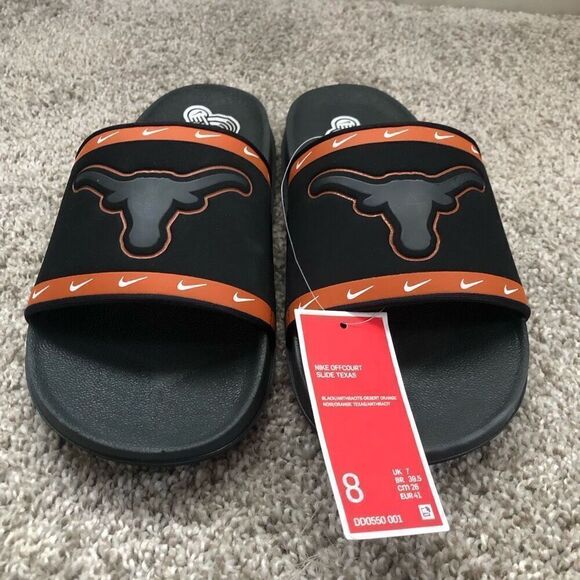 Nike Off Court Slides Texas Longhorns Men's Size 8 - Picture 1 of 6